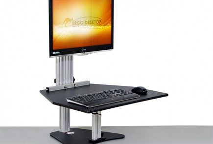 Kangaroo Sit Stand Workstation Product Review Ergo Desktop Wallaby Converter