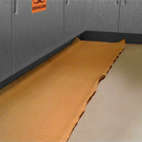 Gel mats' edges easily roll up, creating a trip hazard