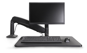 Cadence Express Sit Stand Converter Black Single Monitor