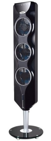 A quiet tower fan for sweat prevention