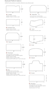 Humanscale Keyboard Tray Platform Options