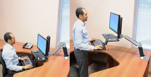 Standing desks? Who needs 'em Ergotron WorkFit-A Sit-Stand Comparison
