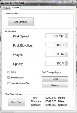 Woodway deskmill control console software 