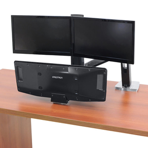 Workfit-A with Stowed Away Keyboard Tray