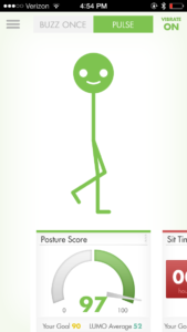 LUMOback App Posture Score