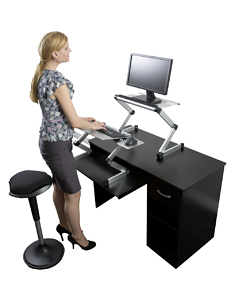 WorkEZ Sit Stand Workstation Raised