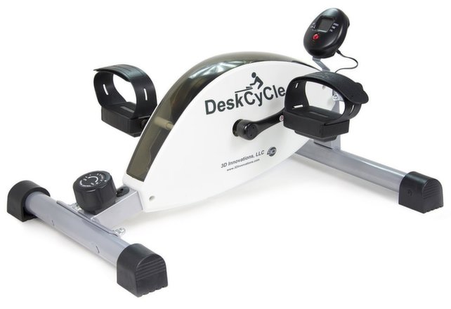 stationary bike under desk