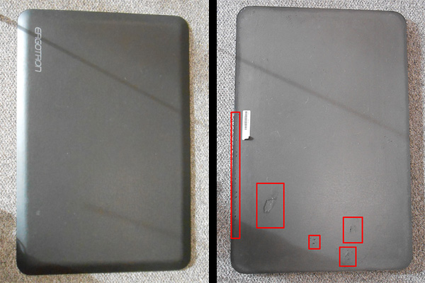 Ergotron Workfit Floor Mat Damage