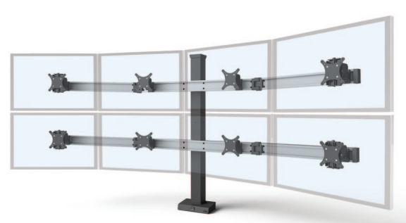 Bild Monitor Arm System Sneak Preview Innovative Bild Monitor Arm With 8 Screens