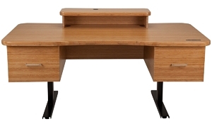 Healthy Desk Bamboo Stand Up Desk with Drawers