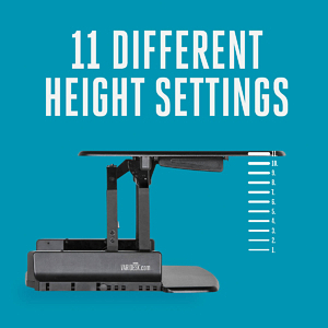 Varidesk Pro 11 Height Settings