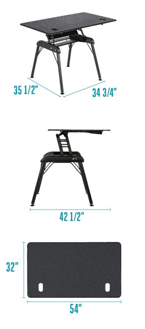 Varidesk Pro Desk 54 Dimensions