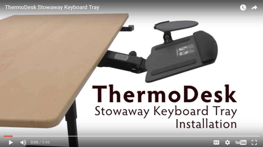 iMovR Adjustable Keyboard Tray Installation Guide