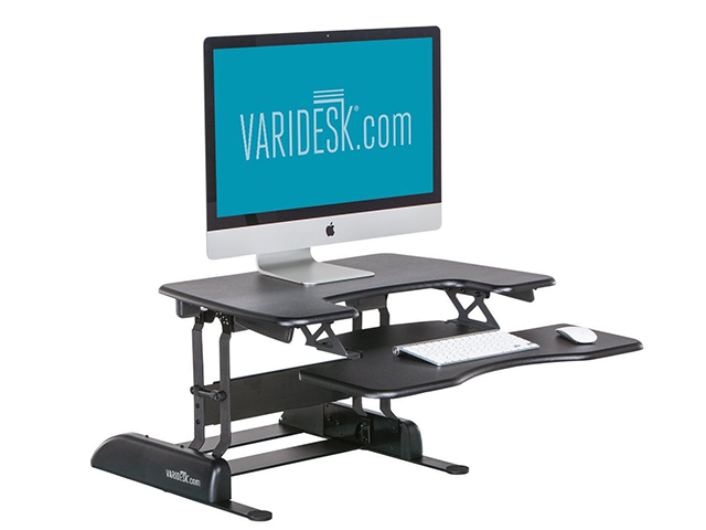 Best Standing Desk Converters Overall In Depth Reviews Varidesk Pro Plus Desktop Converter Review