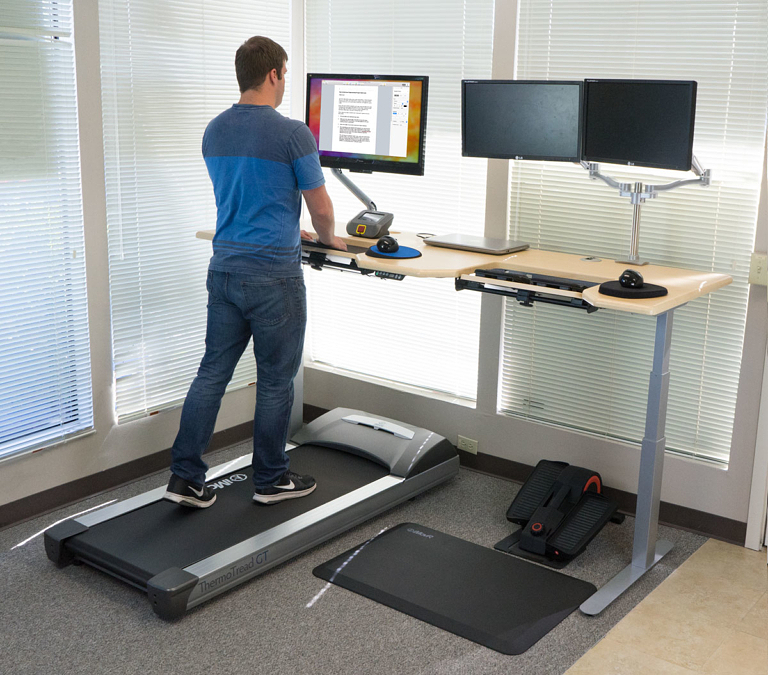 The Quad-Modal Office Fitness DreamStation: Sit, Stand, Walk and Pedal ...
