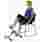 This folding cycle's pedal motion raises the knees up higher than an elliptical motion will.