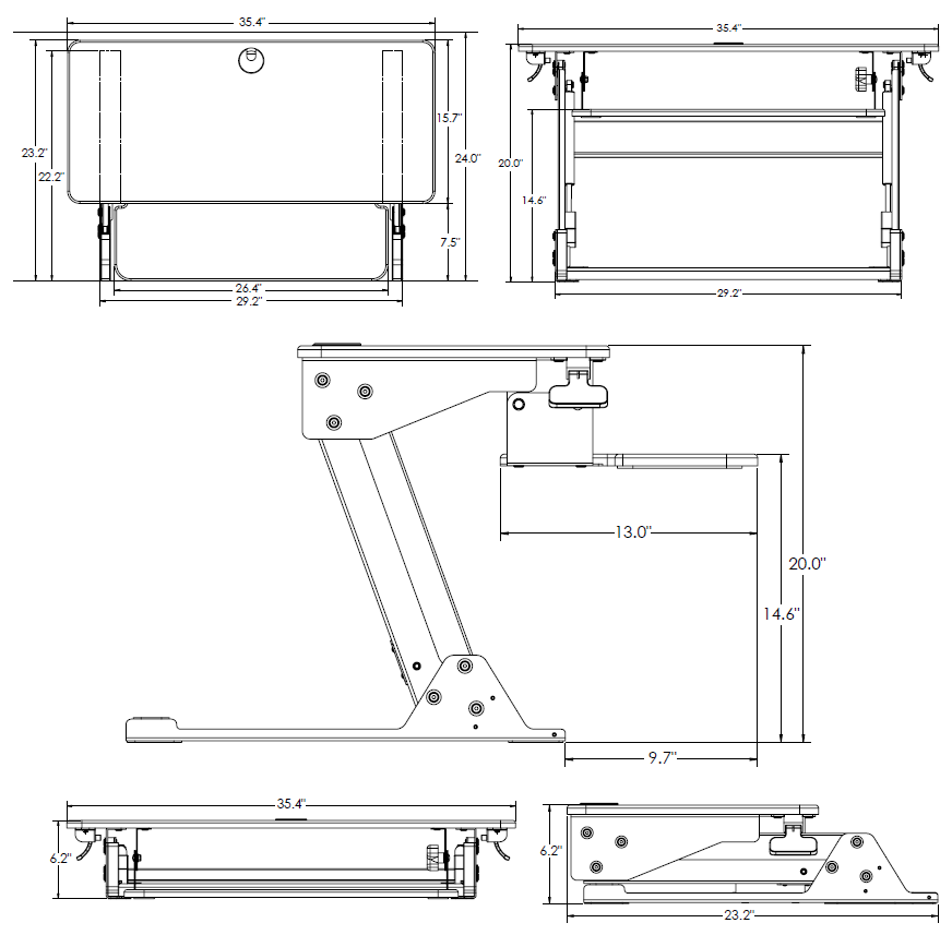 ziplift standing desk