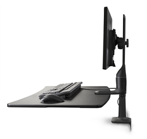 Cadence Express Sit Stand Converter Black Single Monitor