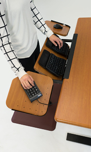 The Elevon is the first keyboard tray designed specifically for standing desks and treadmill desks