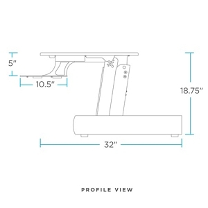 InMovement Elevate Desktop DT2 Standing Desk