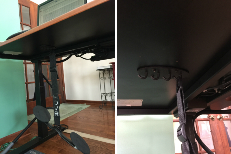 HOVR with Desk Mount  Under Desk Leg Swing that Burns Calories