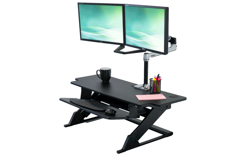 iMovR ZipLift+ HD / Corner 42″ Stand Up Desk Converter Review Ziplift+ HD stand up desk converter