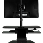 MountIt Sit-Stand Desk rear