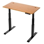 StandDesk Pro in bamboo finish