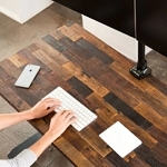 StandDesk Pro with reclaimed wood top