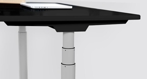standing desk with round legs