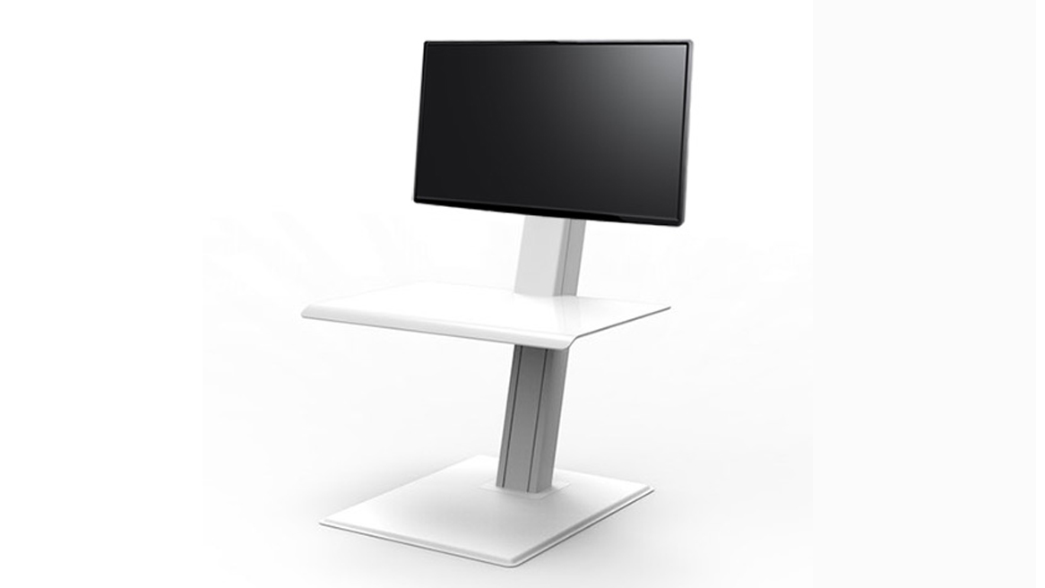 Basics Height Adjustable Sit-Stand Standing Computer Desk Converter 