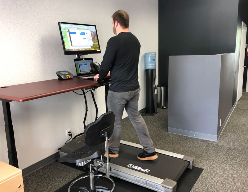 Lander Treadmill Desk - Walking