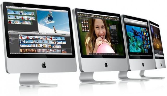 A gaggle of iMacs