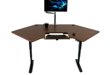 Uplift Curved Corner L Shaped Sit Stand Desk Review