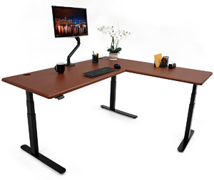 imovr lander l-shaped standing desk review