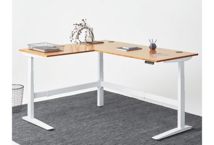 uplift curved corner l shaped sit stand desk review