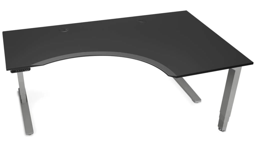 Catalina Laminate Curved U-Shape Desk, Gray | National ...