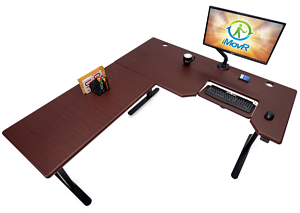 Lander L-Desk with SteadyType