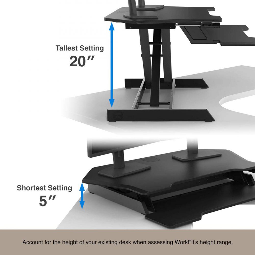 Ergotron WorkFit Corner Standing Desk Converter The Experts Review
