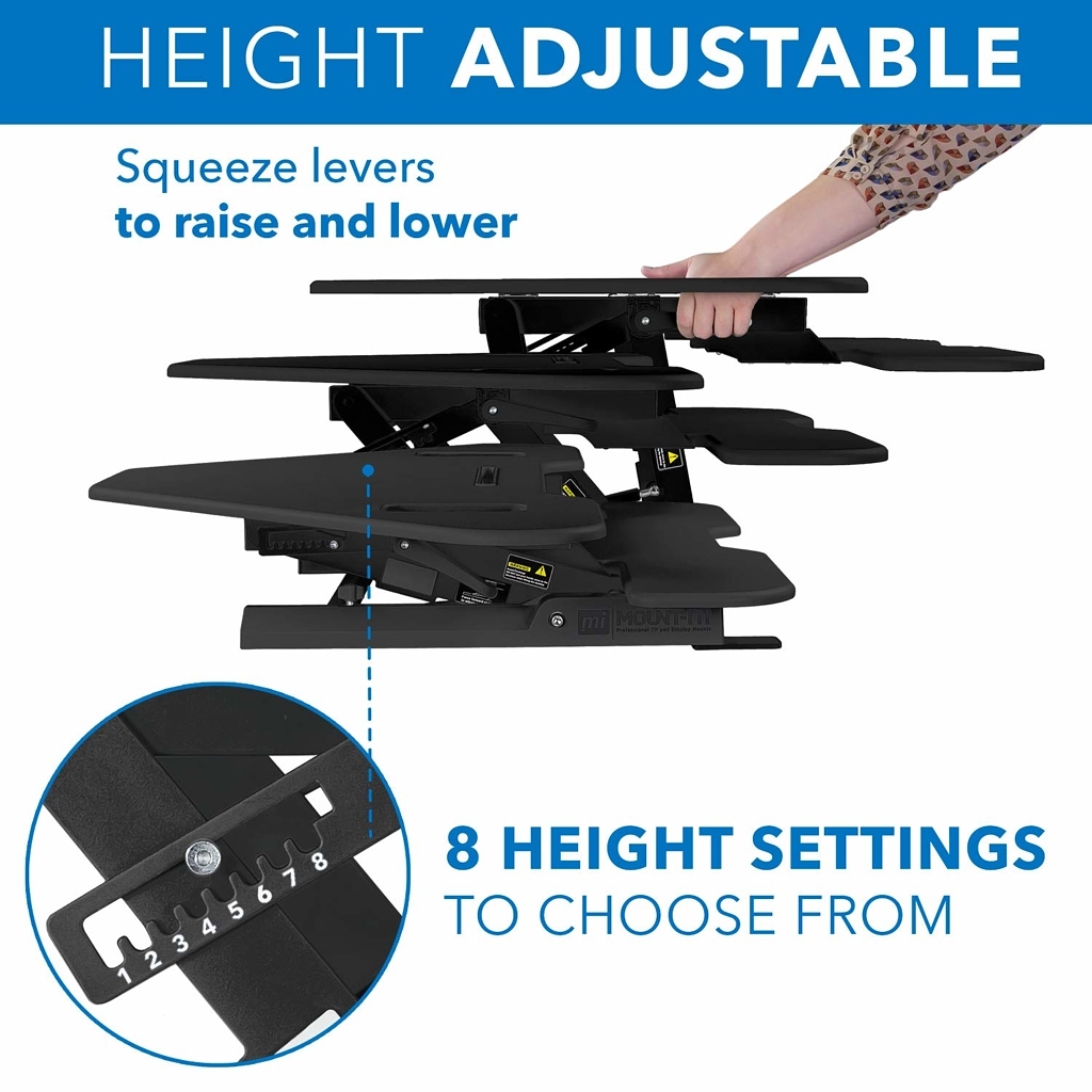 MountIt Corner Standing Desk Converter Lift Mechanism