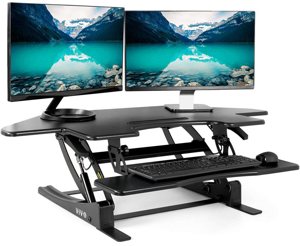 Vivo Corner Standing Desk Converter Desk V000vc Review