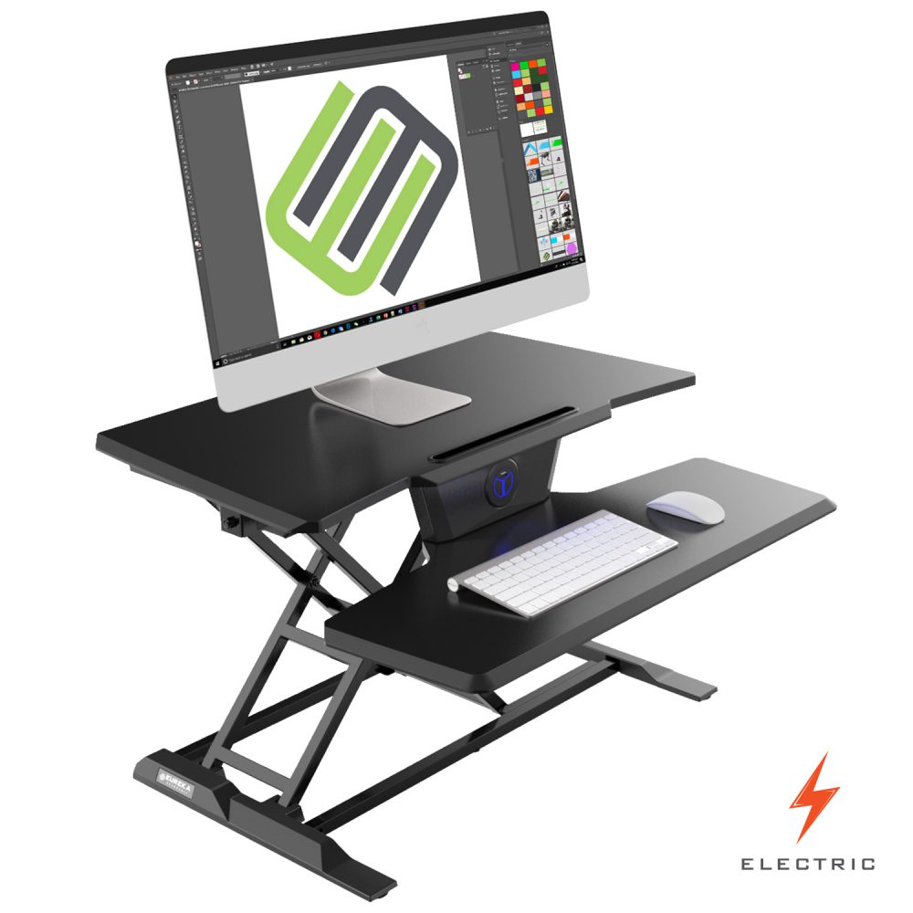 Eureka Ergonomic Electric Sit Stand Converter Review Eureka Electric Standing Desk Converter