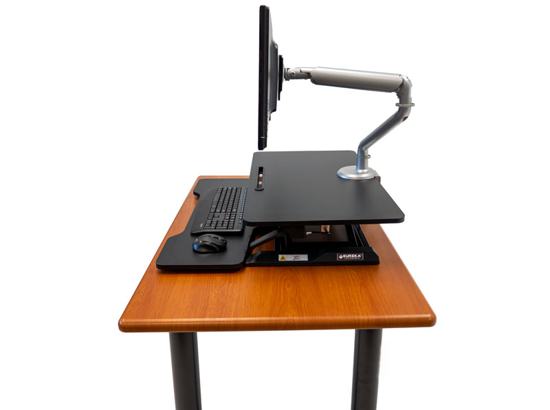 Eureka New Generation Standing Desk Converter - Side View