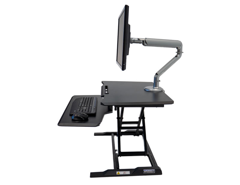 Eureka Electric Standing Desk Converter - X-Lift Straight Up and Down