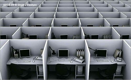 How COVID-19 Reshaped the Office Furniture Industry Overnight cubicle farm pandemic work from home open office