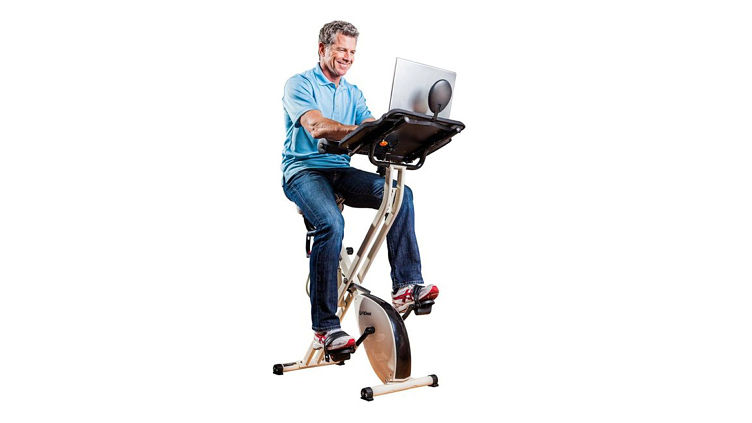 stationary bike desk