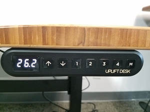 Keypad control on UpLift V2-Commercial standing desk