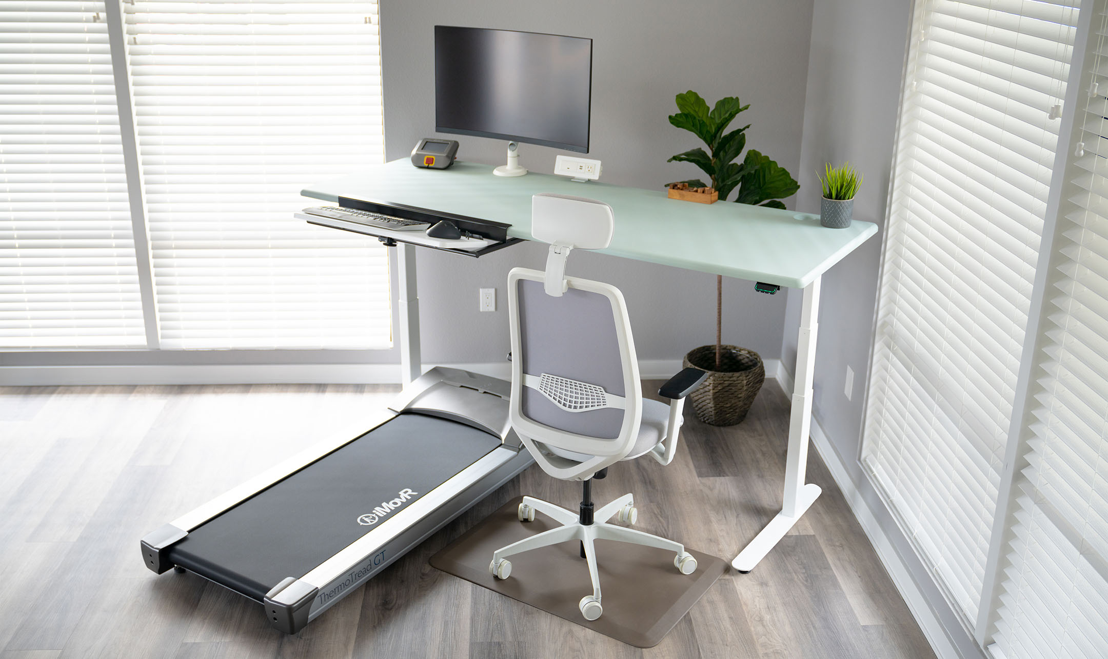 Walk while you work! Confidence Adjustable Walking Desk and Treadmill 